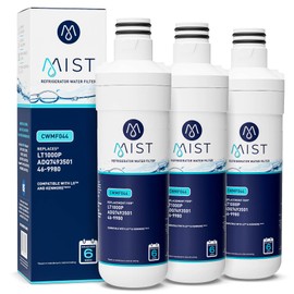 Mist ADQ74793501 Refrigerator Water Filter Replacement for LG LT1000P, WD-LT1000P, Kenmore 46-9980, Fridge LMXS28626D – NSF 42 Certified – 3 Pack