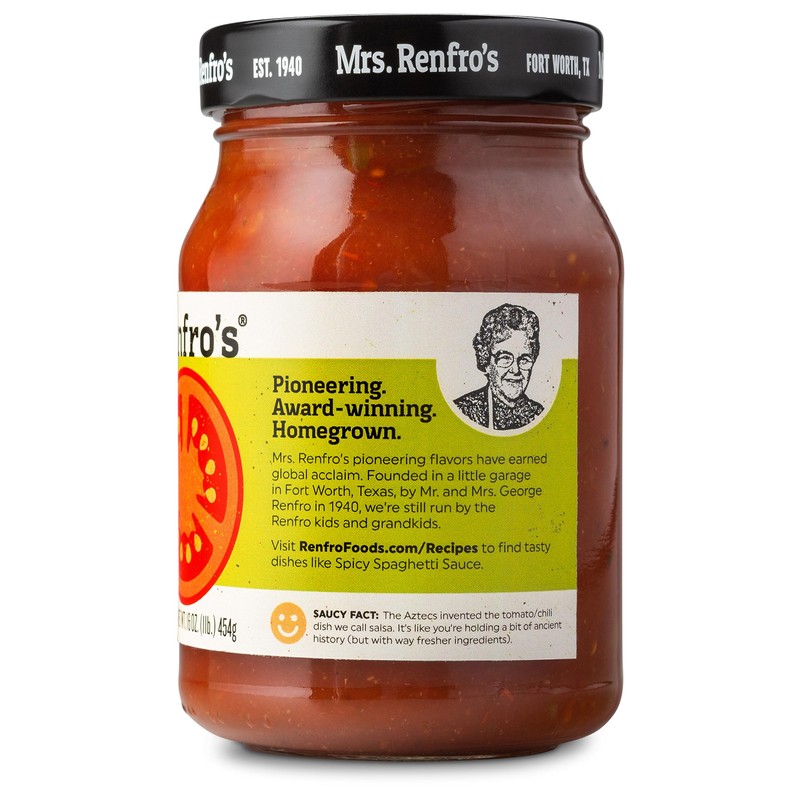 Mrs. Renfro’s Medium Salsa – Gluten Free (16-oz. jars, 4-pack)