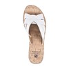 WHITE MOUNTAIN Shoes Samwell Women's Wedge Sandal, White/Burn/Smooth, 7.5 M