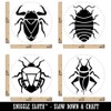 Bugs Insects Stink Water Pill Cricket Rubber Stamp Set for