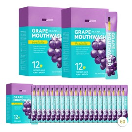 60PCS Travel Size Mouthwash,Portable Mini Mouthwash,Long-Lasting Freshness Travel Mouth Wash for Oral Care A10