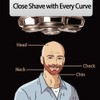 3Pack Professional Replacement Head for Shaver Gold Pro, Silver Pro,