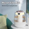 DONGKER Double Spray Humidifier,1L Silent USB Digital Display Humidifier with