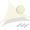 VOUNOT 3x3x3m Sun Shade Sail, Waterproof Outdoor Garden Sails Triangle