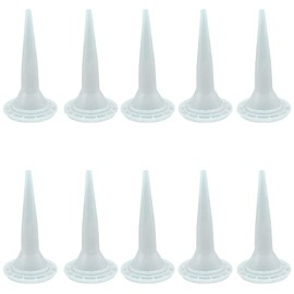 10 Pieces Caulking Nozzle Cones Nozzles Caulk Nozzle Applicator Caulking Nozzle Tips Replacement, White