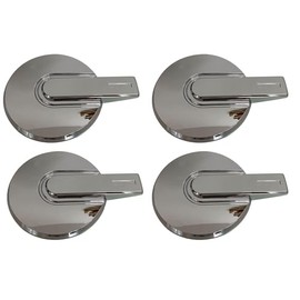 Chrome Wheel Center Cap Silver for Hummer H3 2006-2010 Hub Cap 9597233#9594964 4PCS