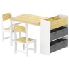 Qaba Kids Desk and Chair Set, Activity Craft Table for