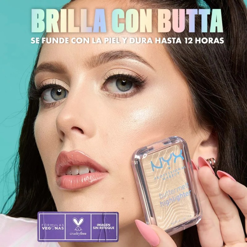 Iluminador Cremoso Buttermelt Highlighter De Nyx Butta In Bronze