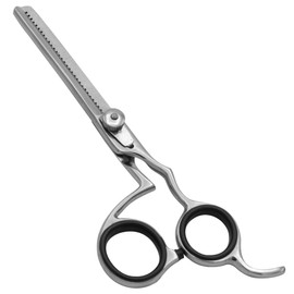 G4 Vision Hair Thinning Shears Professional Teeth Scissors Adjustable Screw Barber Scissor Texturizing Styling Stainless Steel Detachable Finger Ring (5.5 Inch)