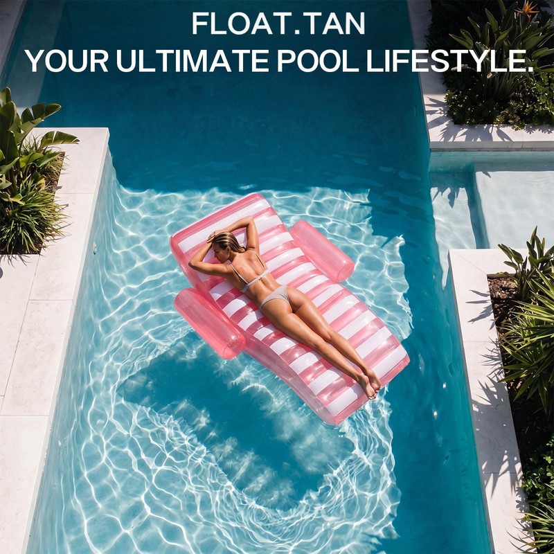 Arrowbash 1 Pack 71 in Giant Inflatable Pool Lounger Float,