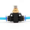 SNS Pneumatic Shut-off Valve, Throttle Check Valve with Plug-In Connection,