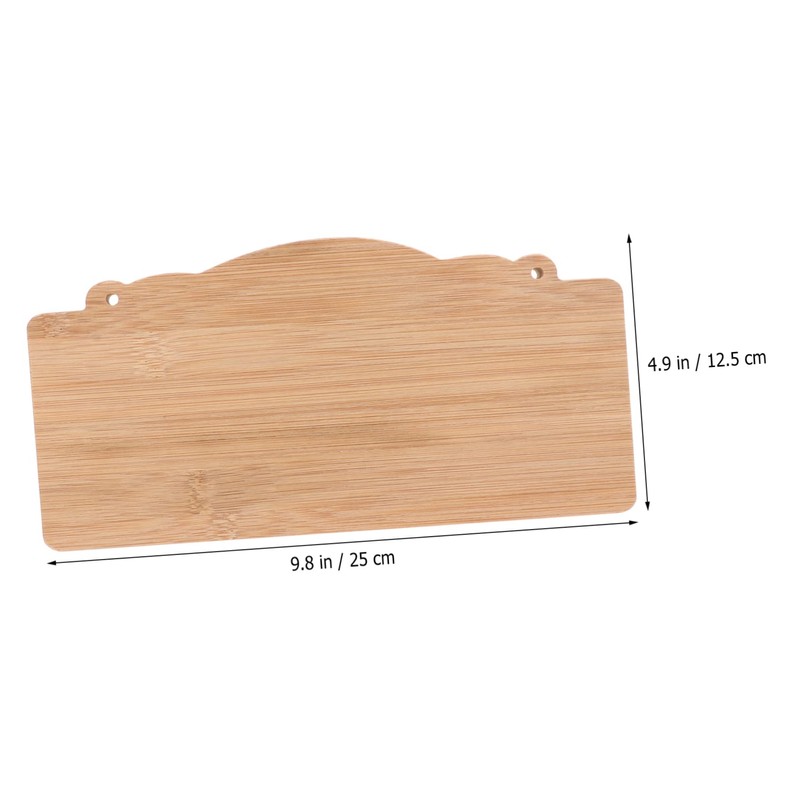 BELLIFFY 2Pcs Unfinished Wood Signs Blank Hanging Plaque for DIY