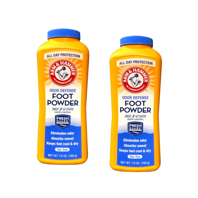 Arm & Hammer Foot Powder, Odor Defense, 7.0 oz (Pack