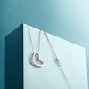 MIORE 925 Sterling Silver Necklace with Round Brilliant Diamond on
