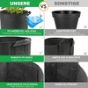 LotFancy Pack of 5 Plant Bags, 40 L, Thickened Fabric,