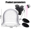 KGDUYC Highlight Cap, Highlight Foil, Bleaching Powder Set, Highlight Set,