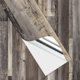 Oxdigi Peel and Stick Floor Tile 36" x 6"x 36 Packs/ 54 Sq.Ft, Thicken Wood Plank Flooring Self-Adhesive Waterproof for Kitchen Living Room RV, Easy DIY Floor Stickers, Deep Aged Wood