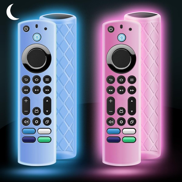 OneBom (2Pcs) Silicone Remote Cover Case Glow in The Dark