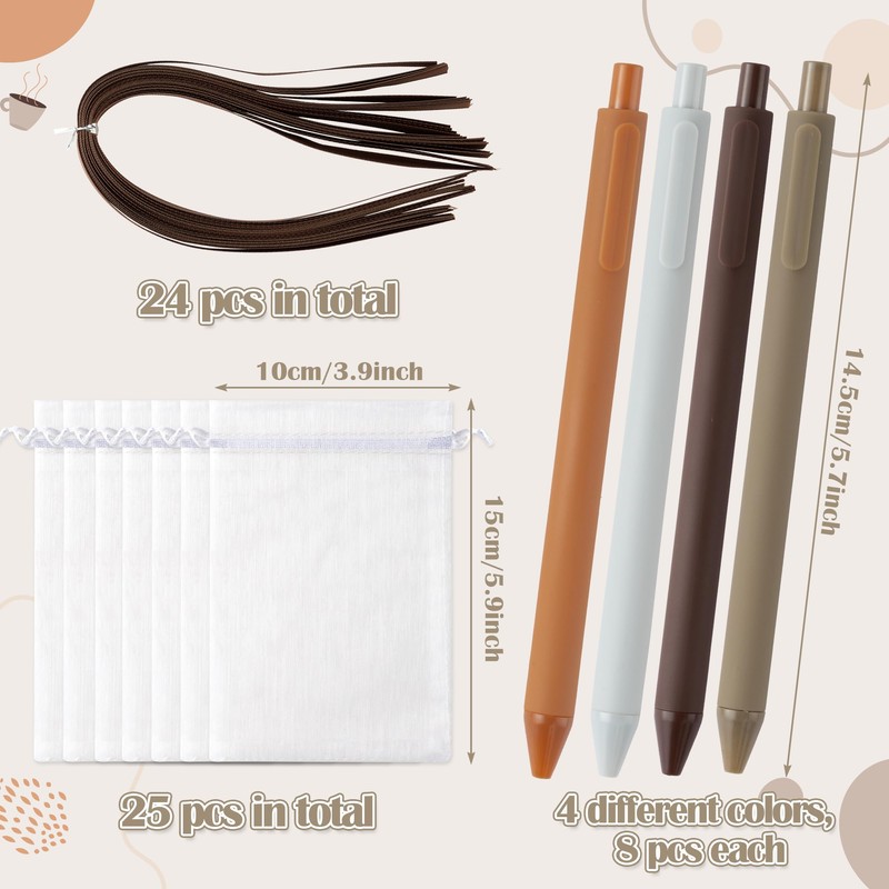 Xqumoi Coffee Cup Sticky Notes with Pen Gift Set -