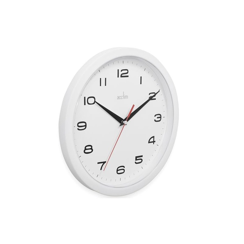 Acctim 92/301 Aylesbury Wall Clock, White