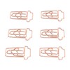 100pcs Paper Clips Innovative Cute Rose Coffee Cup Shape Reusable