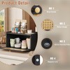 Trironsun Rattan Bamboo Bread Box for Kitchen Counter Large Capacity