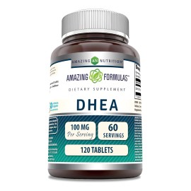 Amazing Formulas Dhea 120 Tabletas 100mg Potente L36 Sabor