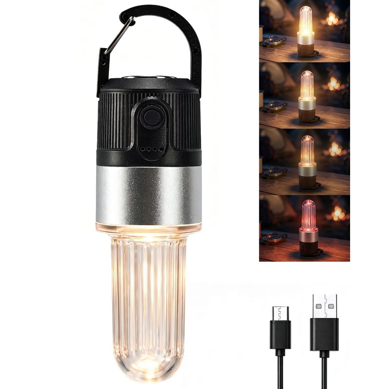 Livinlarge Led Camping Lantern USB Rechargeable,Portable Tent Lamp Emergency Lights