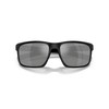 Native Men's XD9001 Wells Rectangular Sunglasses, Matte Black/Silver Mirrored Polarized,