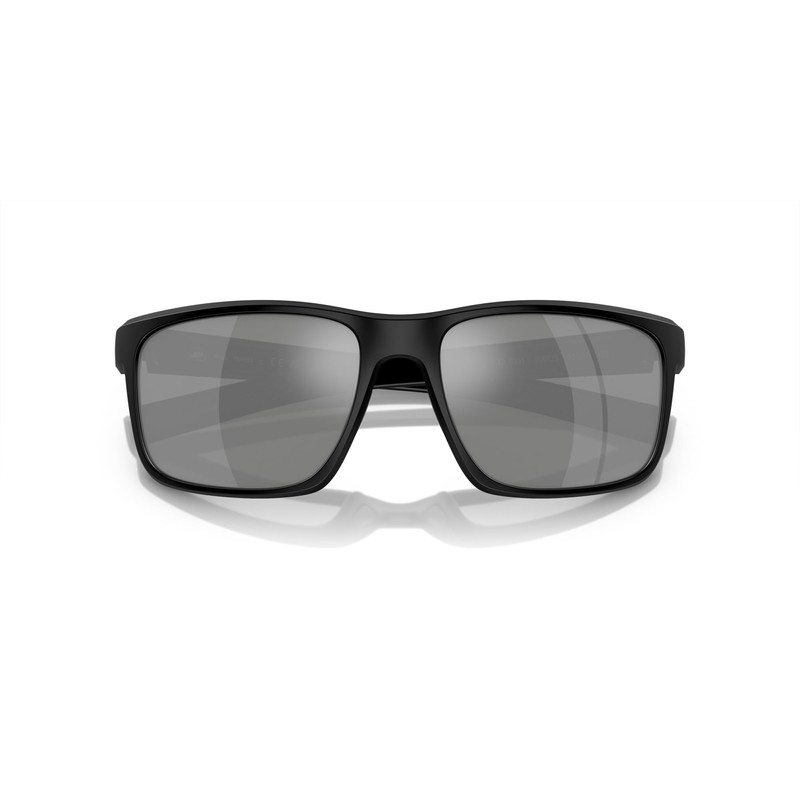 Native Men's XD9001 Wells Rectangular Sunglasses, Matte Black/Silver Mirrored Polarized,