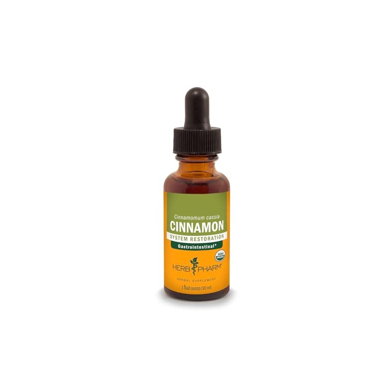 Herb Pharm Certified Organic Cinnamon Liquid Extract for Cardiovascular and