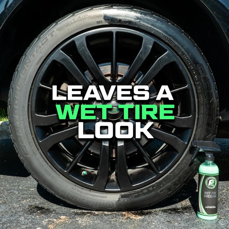ExoForma Wet Tire Dressing Spray - Extremely High Shine Tire