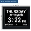 Day Date Time Clock for Seniors Elderly 3 Medication Reminders+