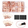 60Pcs Copper Wire Lugs Battery Cable Lugs Ring Terminals Connectors
