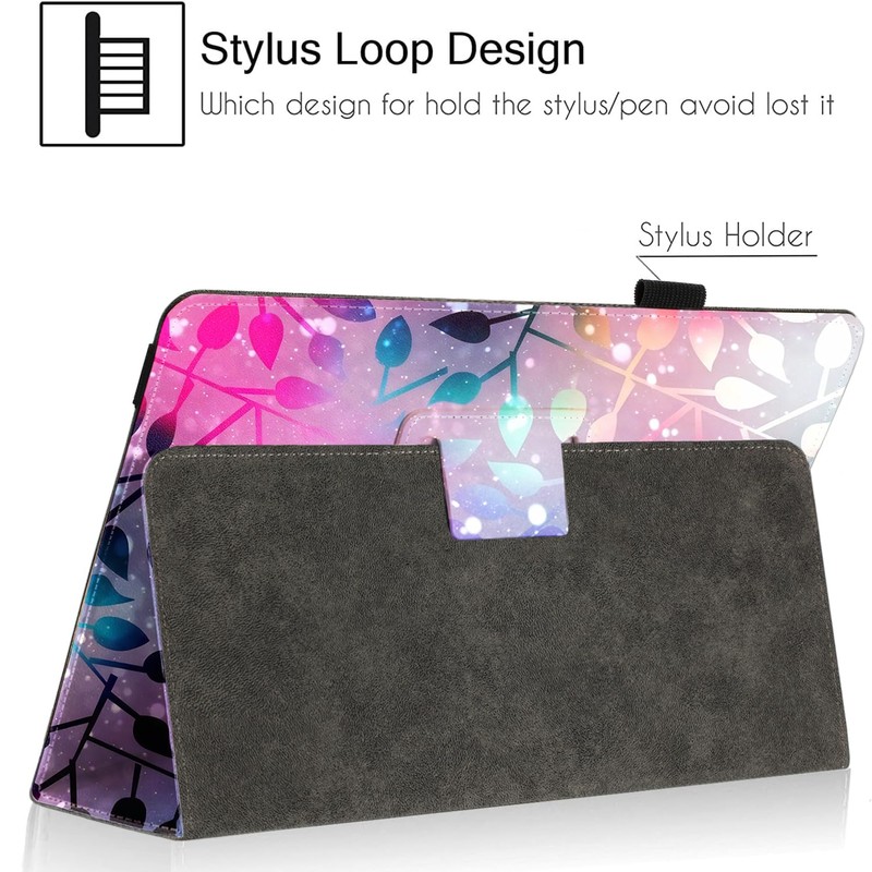 Pudiceva Universal 10 10.1 Inch Android Tablet Case,Slim Folding Stand