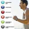 Waterproof Pedometer Watch for Senior Non Bluetooth No App Required