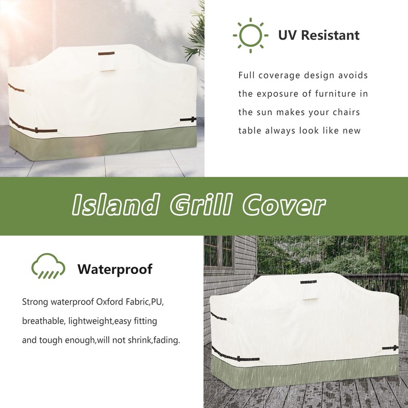 Osileyo 98 Inch Island Grill Cover - 600D Heavy Duty