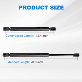 Yeoflagtrade C16-08054 20inch 100lb/445N Gas Struts Shocks Spring Lift Support for RV Bed Basement Door Window Tonneau Cover Camper Shell Trap Door Awning and Other DIY Applications, Set of 2