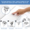Favengo Toilet Flush Button, Dual Cistern Button, ABS Chrome-Plated Bathroom