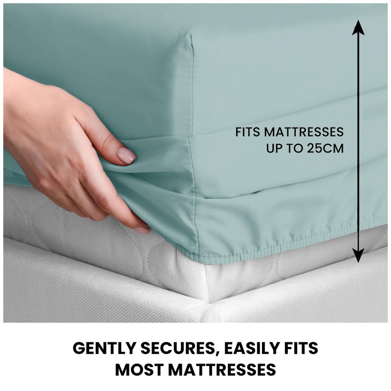 Microfiber Fitted Sheet | Elasticated, Breathable Microfibre King Size Fitted