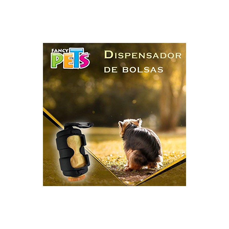 Fancy Pets Dispensador Retráctil con 40 Piezas de Bolsas para