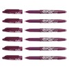 Pilot Frixion Ball 07 Erasable Rollerball Pens Medium Point Burgundy