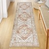 Beeiva Boho Long Hallway Runner Rug, Khaki 2x7 Runner Rug