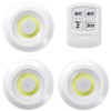 Yazawa Corporation NBSWRD65WH Remote Control Push Light Pack of 3