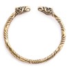 Windalf Large Men's Bronze Bangle Hugin & Munin Diameter 6.7