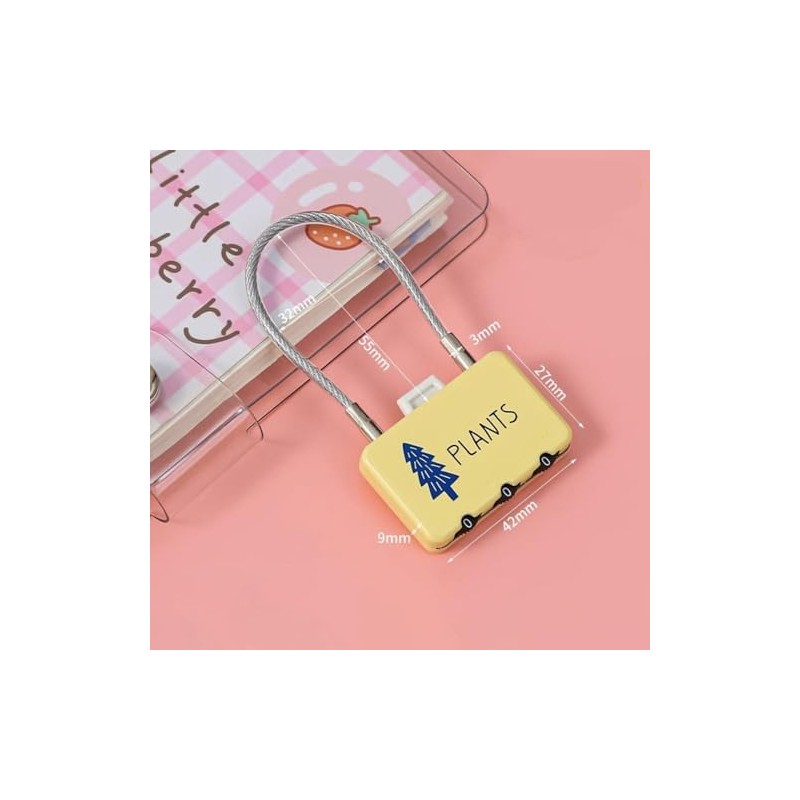 Creative Plastics and Metals Password Lock Lightweight Mini Suitcase Lock