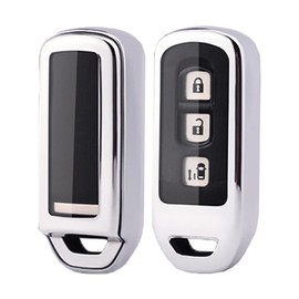 Key Case NBOX Key Cover N-BOX N-ONE N-WGN N-VAN Honda Key Case (Silver)