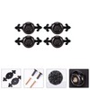 SHINEOFI 4Pcs Zinc Alloy Cabinet Pull Handles with Solid Ceramic