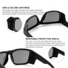 BINGKING Safety Glasses with Removable Side Shield,Polarized UV400 Protection Goggles,