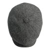 Gamble & Gunn 'Ramsden' Flat Cap Grey Herringbone Shetland Tweed